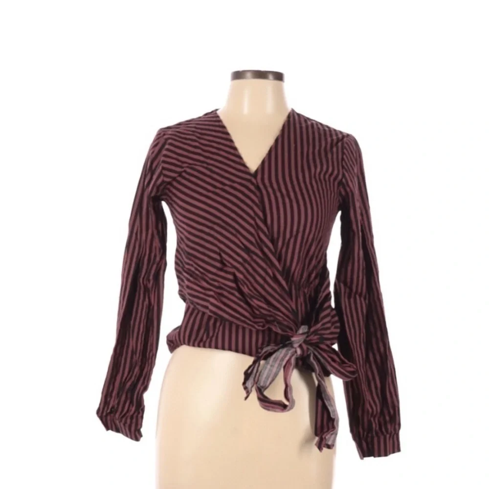 MOCK wrap front blouse - Picture 1 of 3